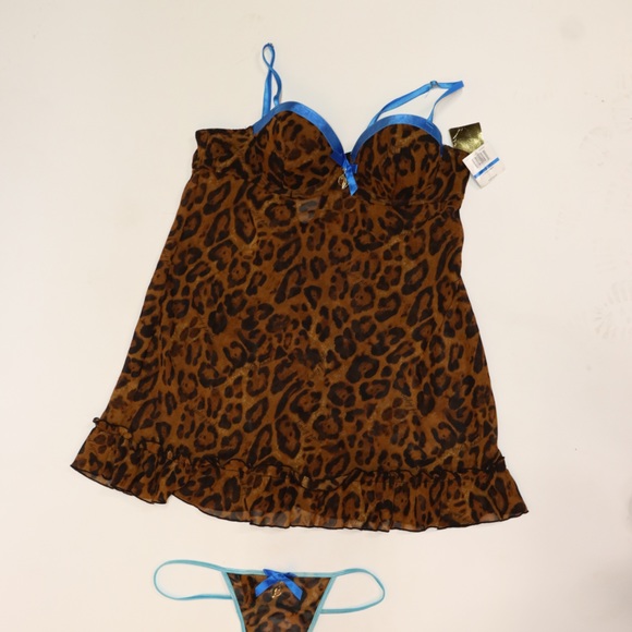 Leopard print baby phat lingerie set NEVER WORN! Size xL vintage piece - Picture 5 of 5